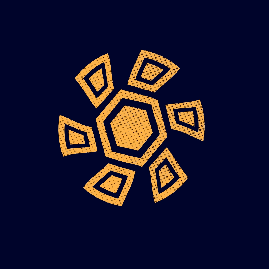 Logo en forme de soleil