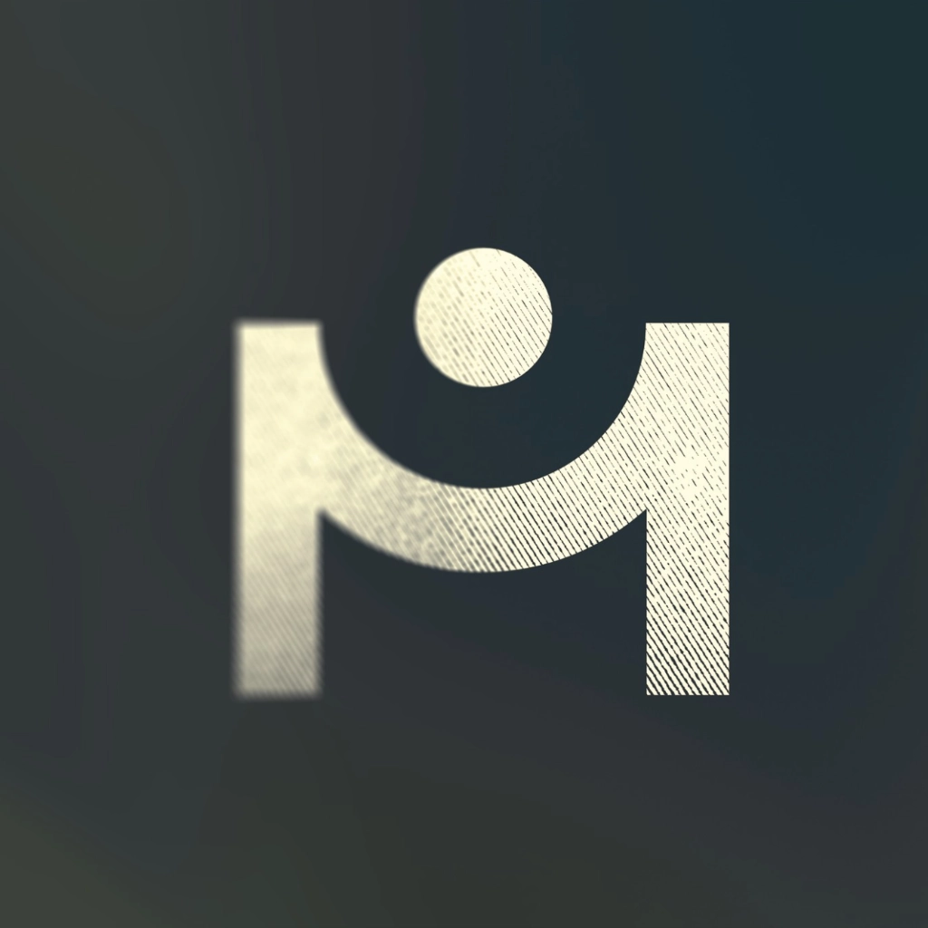 Logo en forme de M